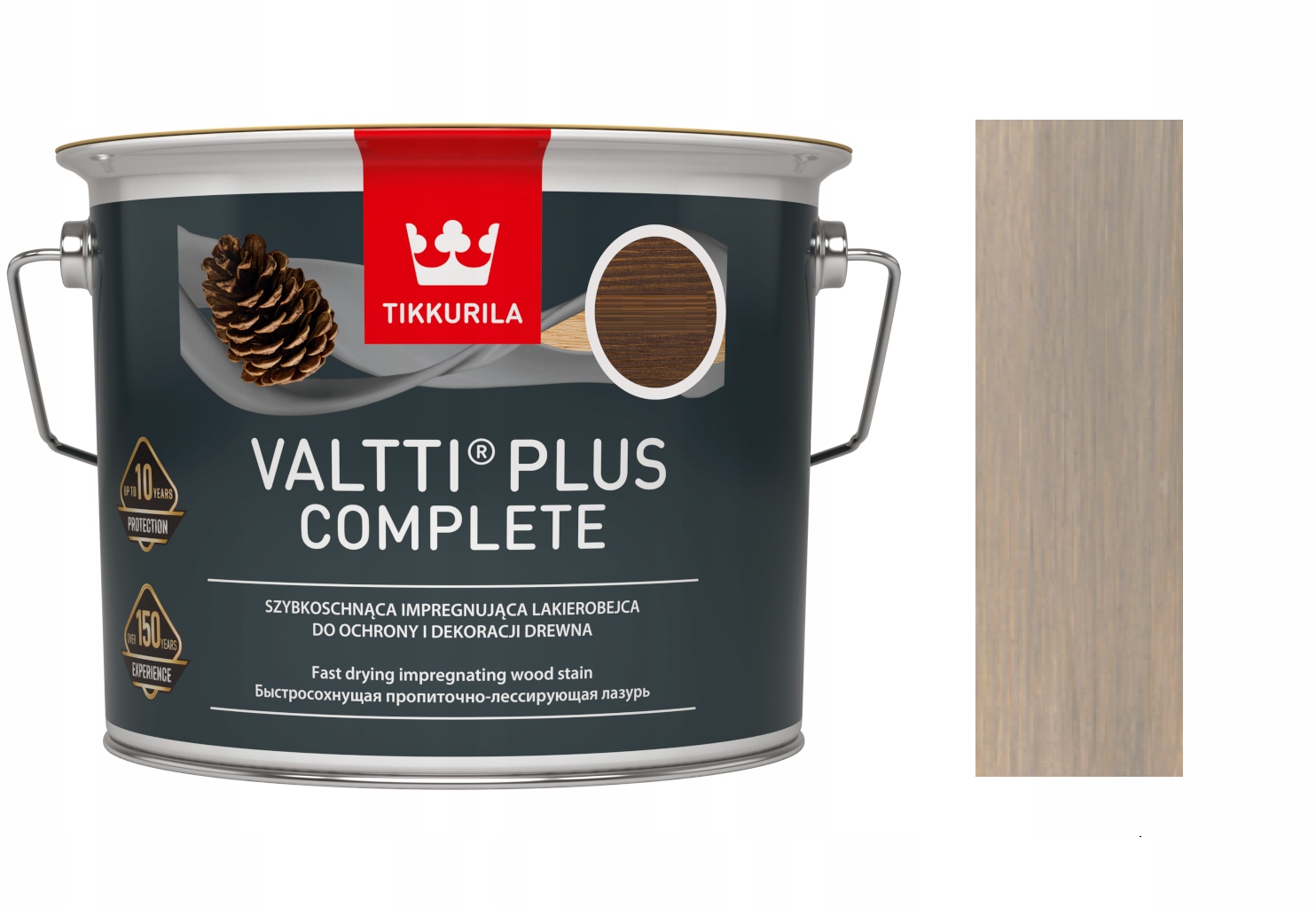 

Tikkurila Valtti Plus Complete 0,75L ash grey