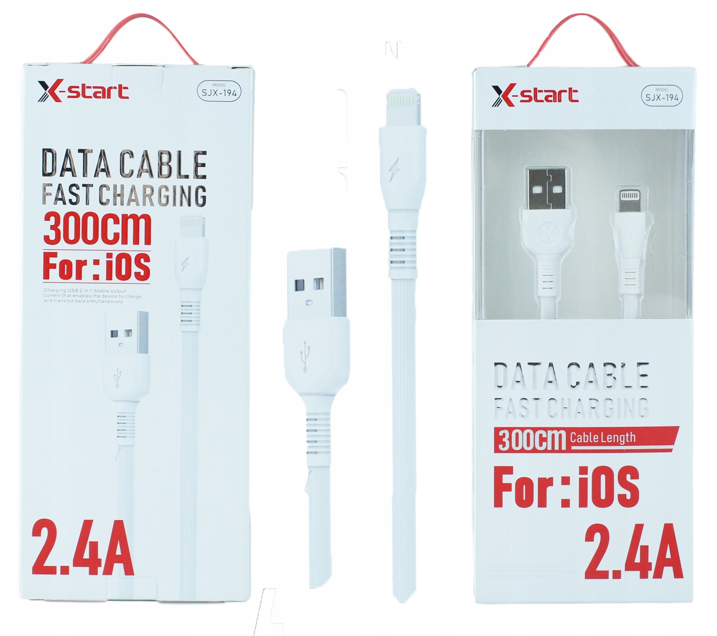 

Kabel do ładowania Apple 3M 2.4A Xstart Tpe