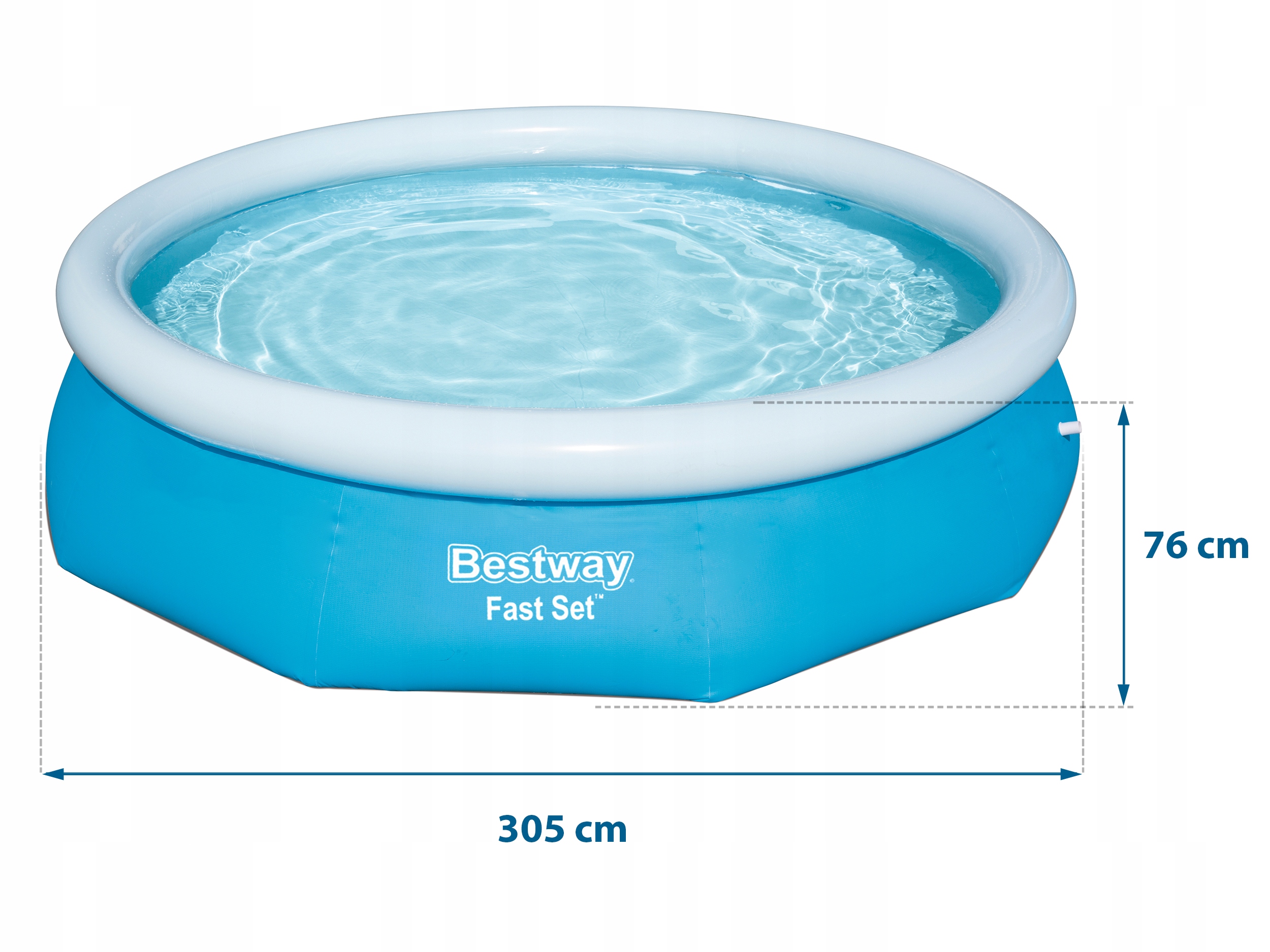 Bazén rozpěrný kulatý Bestway 305 x 305 cm