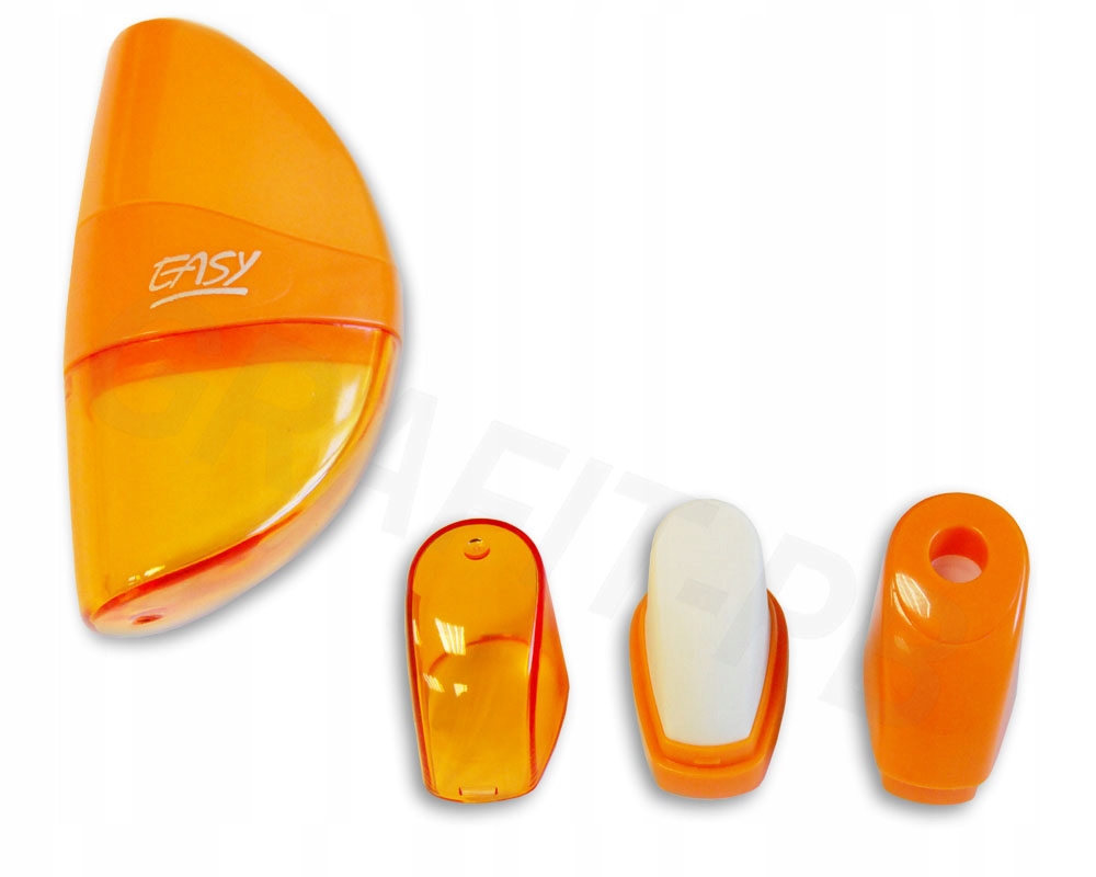 

Temperówka+gumka Pojedyncza Easy Duo Pomarańczowa