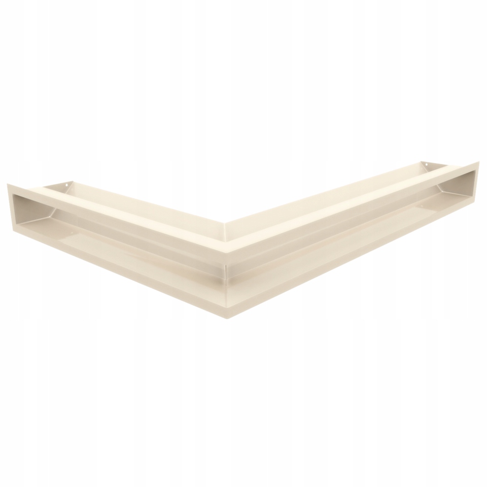 Krbová mřížka Luft Sf Slim rohová pravá 54x76x9 krémová