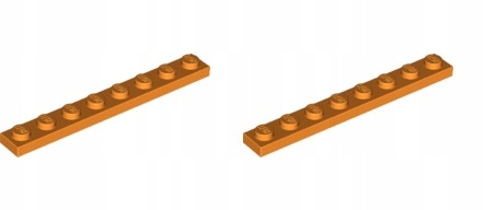 

Lego Płytka 1x8 Pomarańczowy 3460 -2 Szt
