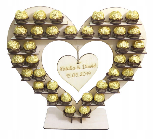 

Stojak Serce 40x35cm Na Cukierki Muffinki TR92