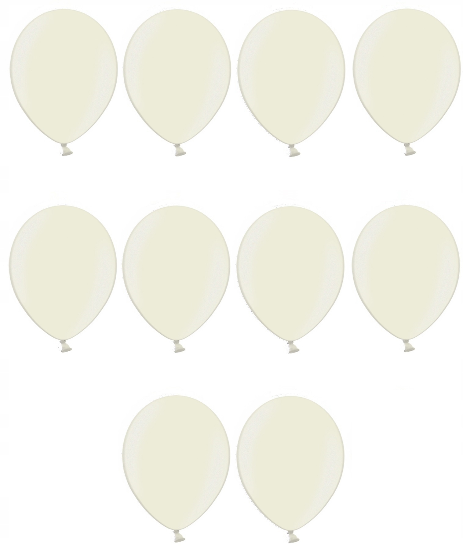 

Balony Kremowe 30cm Perłowe 10szt na ślub urodziny