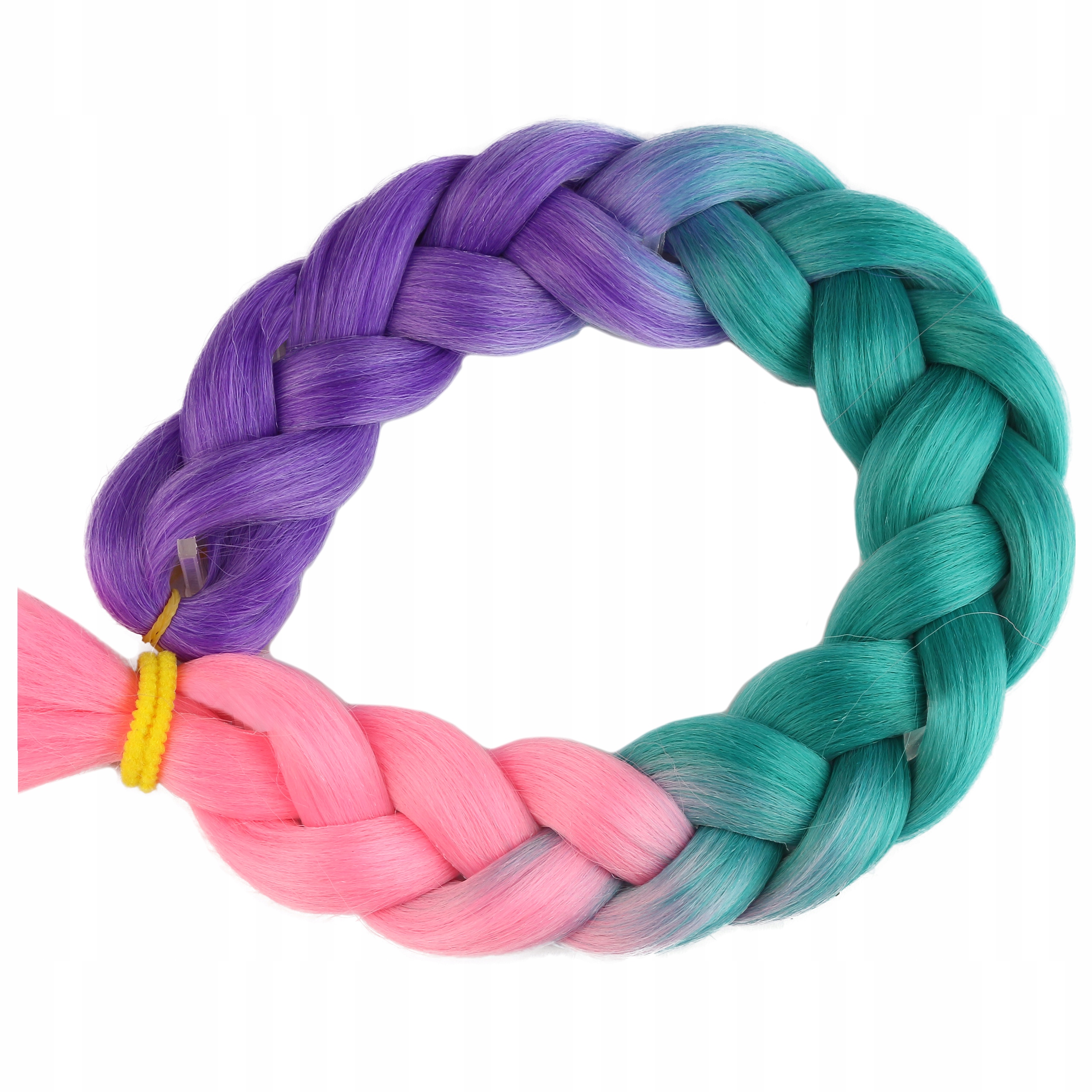 Włosy SYNTETYCZNE do warkoczyków KOLOROWE warkoczyki DOCZEPIANE WŁOSY ombre Długość włosów 60 cm