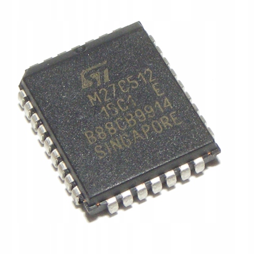 

Pamięć Otp 512K (64Kx8) Eprom M27C512-15C1 PLCC-32
