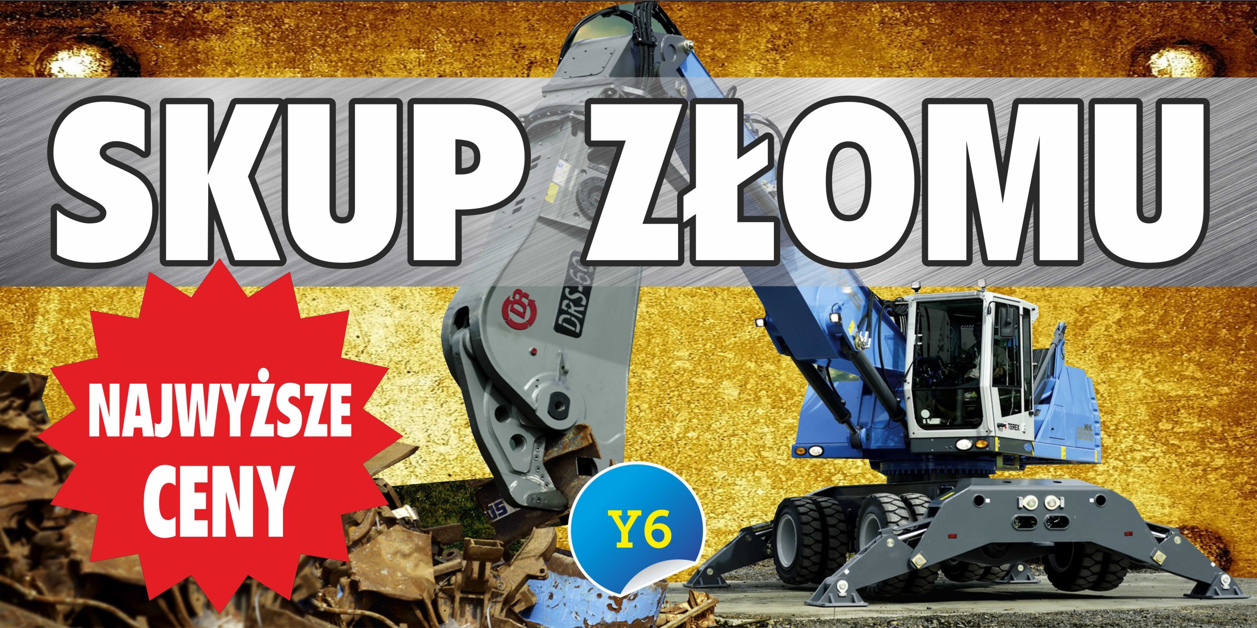 

Baner Reklamowy 3x1m Skup Złomu Reklama Szyld