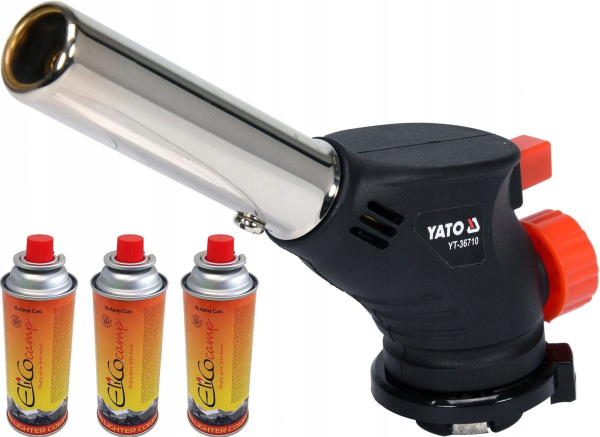 

Yato Palnik gazowy Lutownica Piezo +3x Gaz Kartusz
