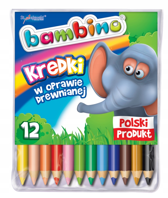 

Bambino Kredki jumbo w drewnie Grube