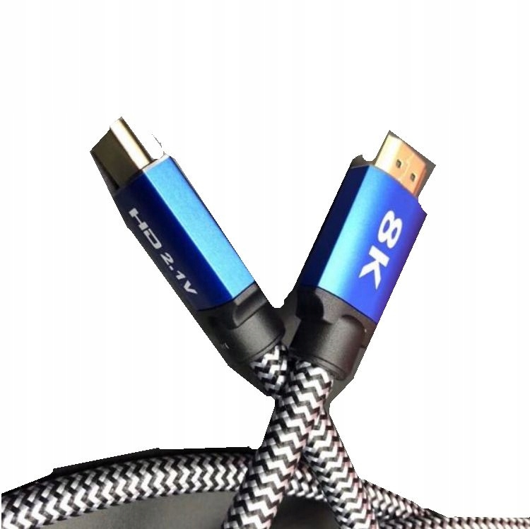 Kabel HDMI do HDMI v2.1 1m 8K 60Hz HDR Złącza HDMI - HDMI