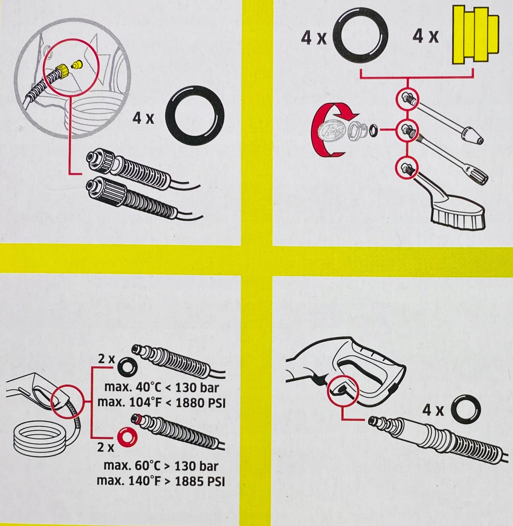 KARCHER ZESTAW O-RINGI DO LANCY MYJEK K 7 5 3 2 EAN (GTIN) 4039784051539