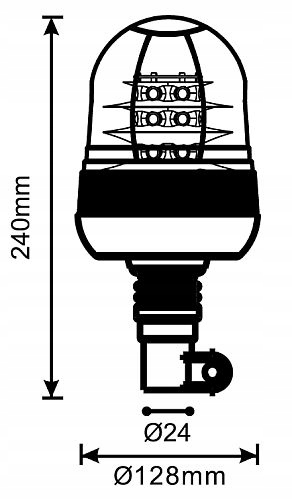 KOGUT POMARANCZOWY LED FLEX LAMPA OSTRZEGAWCZA Parts manufacturer Other