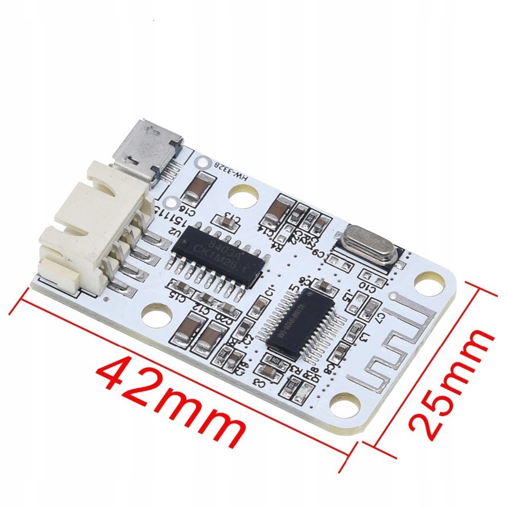 Wzmacniacz mocy stereo 2x3W Bluetooth 4.0 Mini USB Model 2x3W Bluetooth 4.0 Mini USB