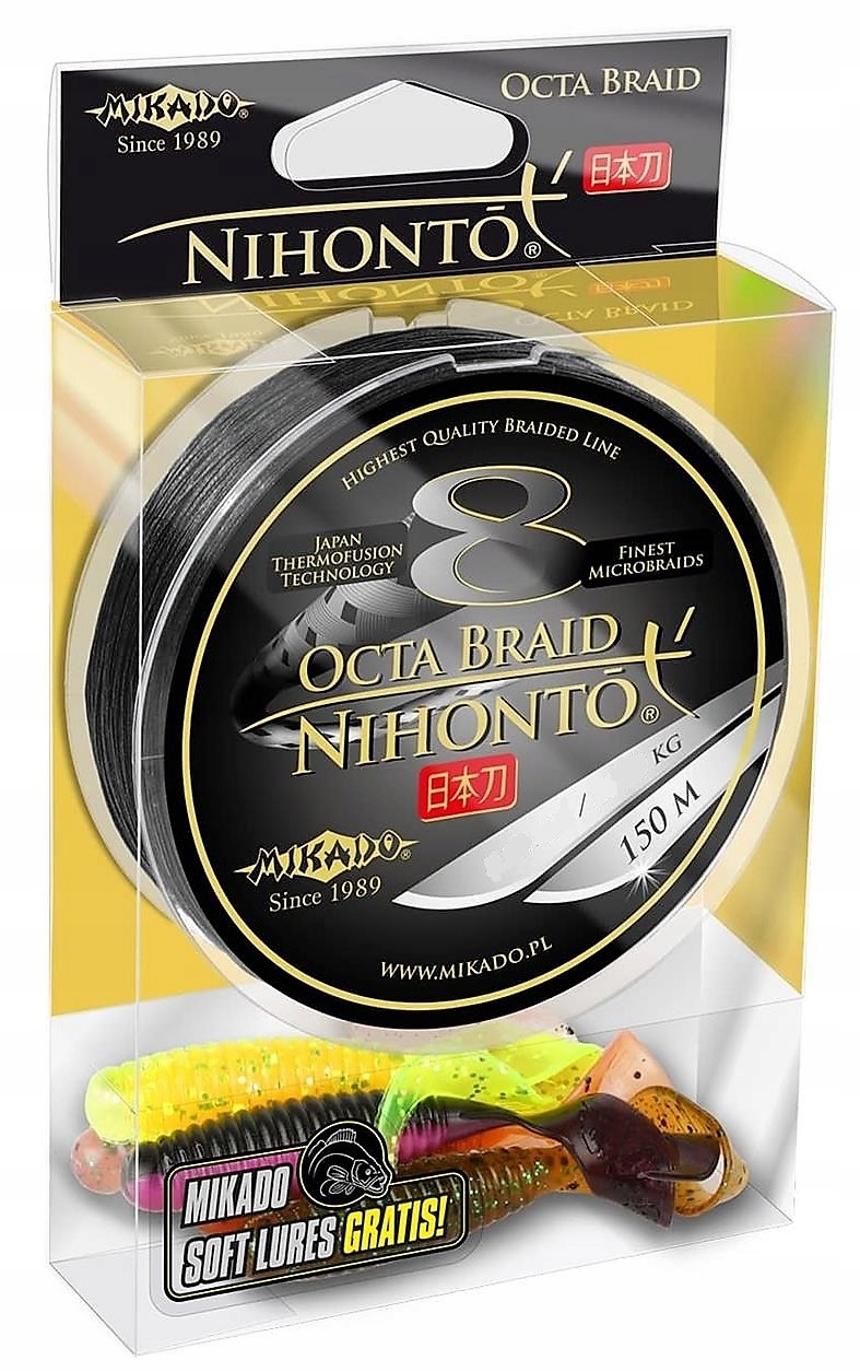 

Plecionka Mikado x8 Octa Braid 0,14 mm Czarna 150m