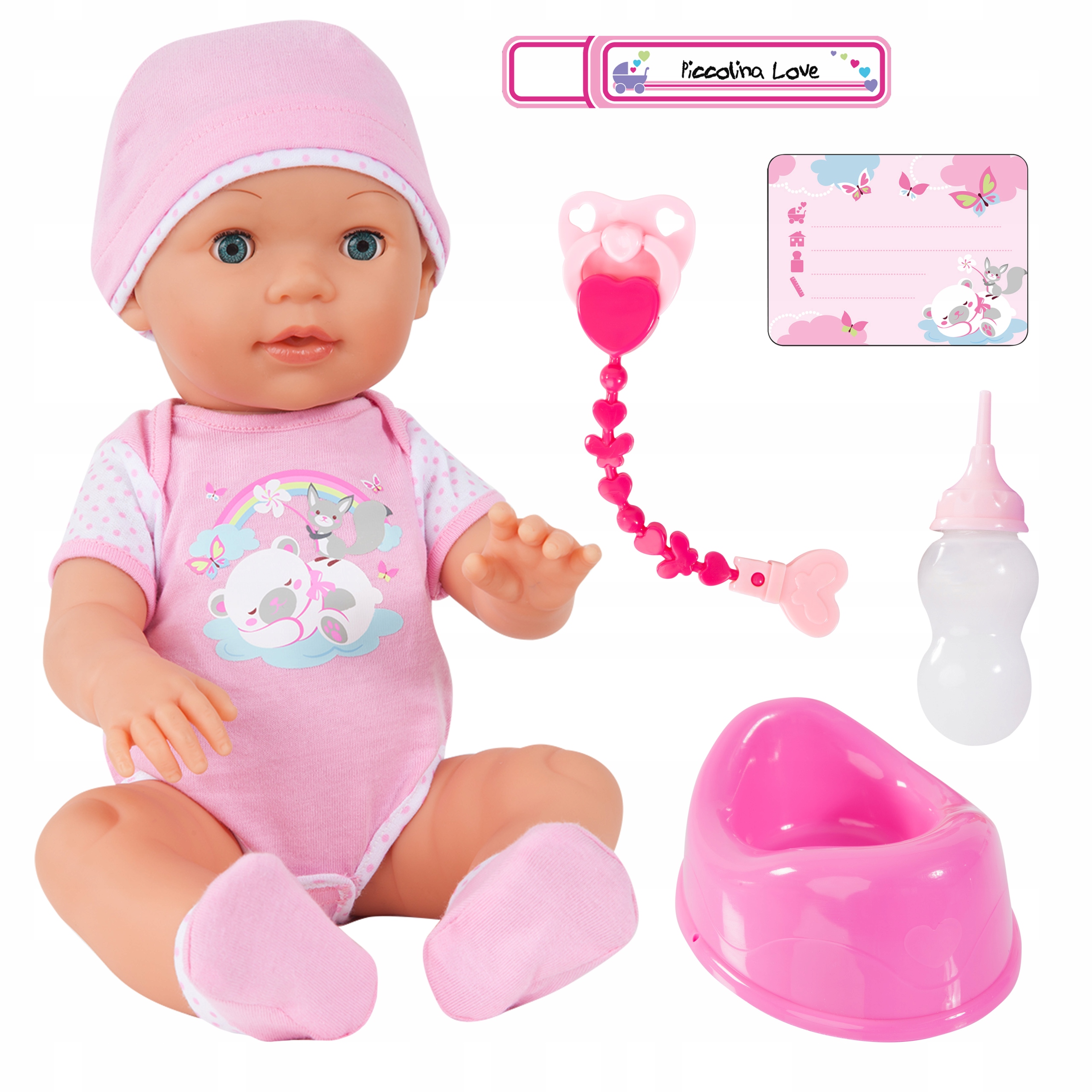 

Bayer Piccolina Lalka Baby Born Bobas 42cm Siusia
