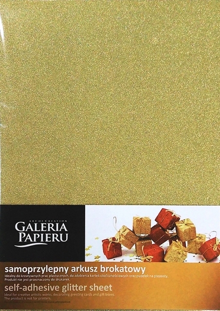 

Papier brokatowy samoprzylepny A4 Złoty 254010