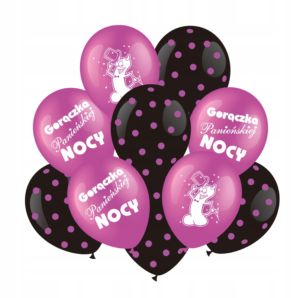 

Balony na Wieczór Panieński Party Impreza 10 szt.