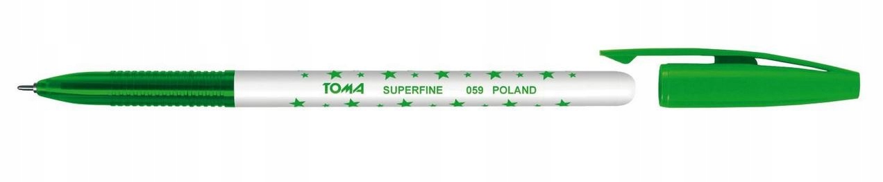 

Długopis Toma Superfine Gwiazdki TO-059 zielony