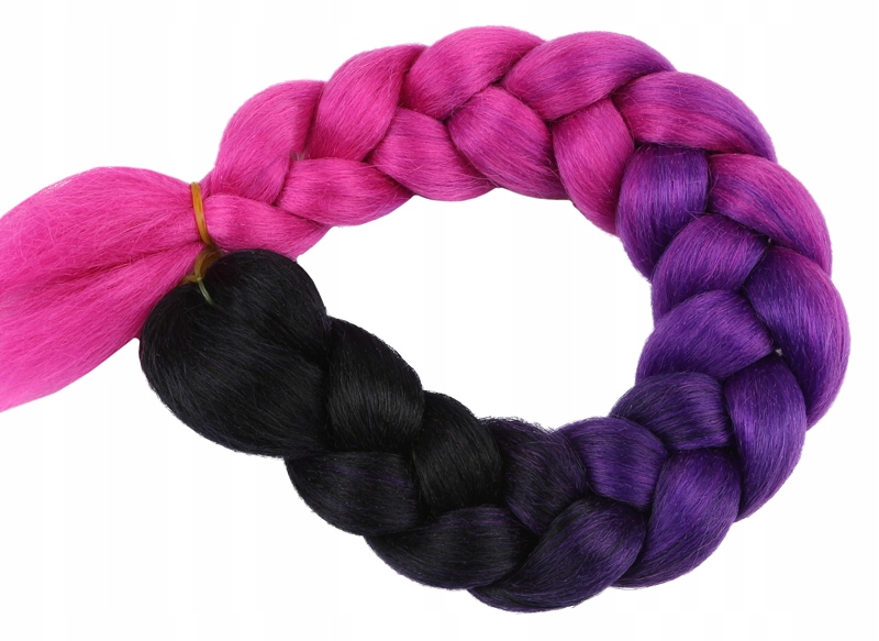 Włosy SYNTETYCZNE do warkoczyków KOLOROWE warkoczyki DOCZEPIANE WŁOSY ombre Kolor włosów inny