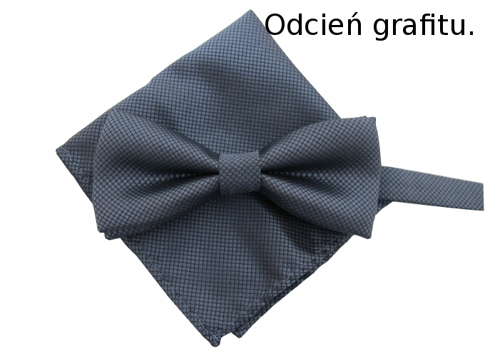 Muszka MUCHA MĘSKA + POSZETKA + pudełko Grafit . Marka inna