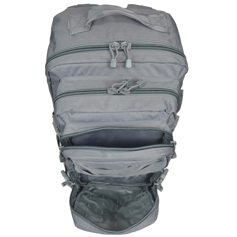 Mil-Tec Assault Pack Large 36L šedý Molle polyester+PVC 14002208