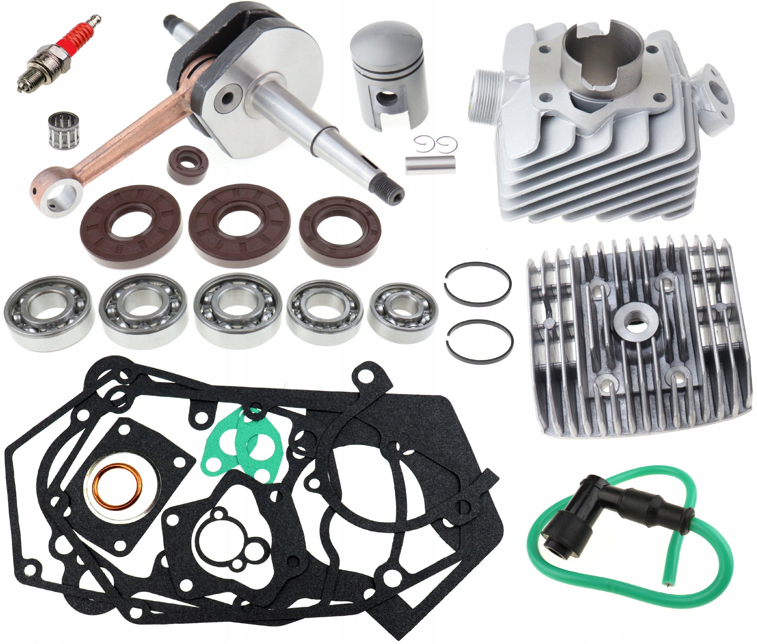 CYLINDER 50 GŁOWICA WAŁ ROMET MOTORYNKA OGAR KADET