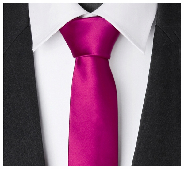 

Mikrofibra Wąski 6cm Gładki Krawat Amarantowy gs90