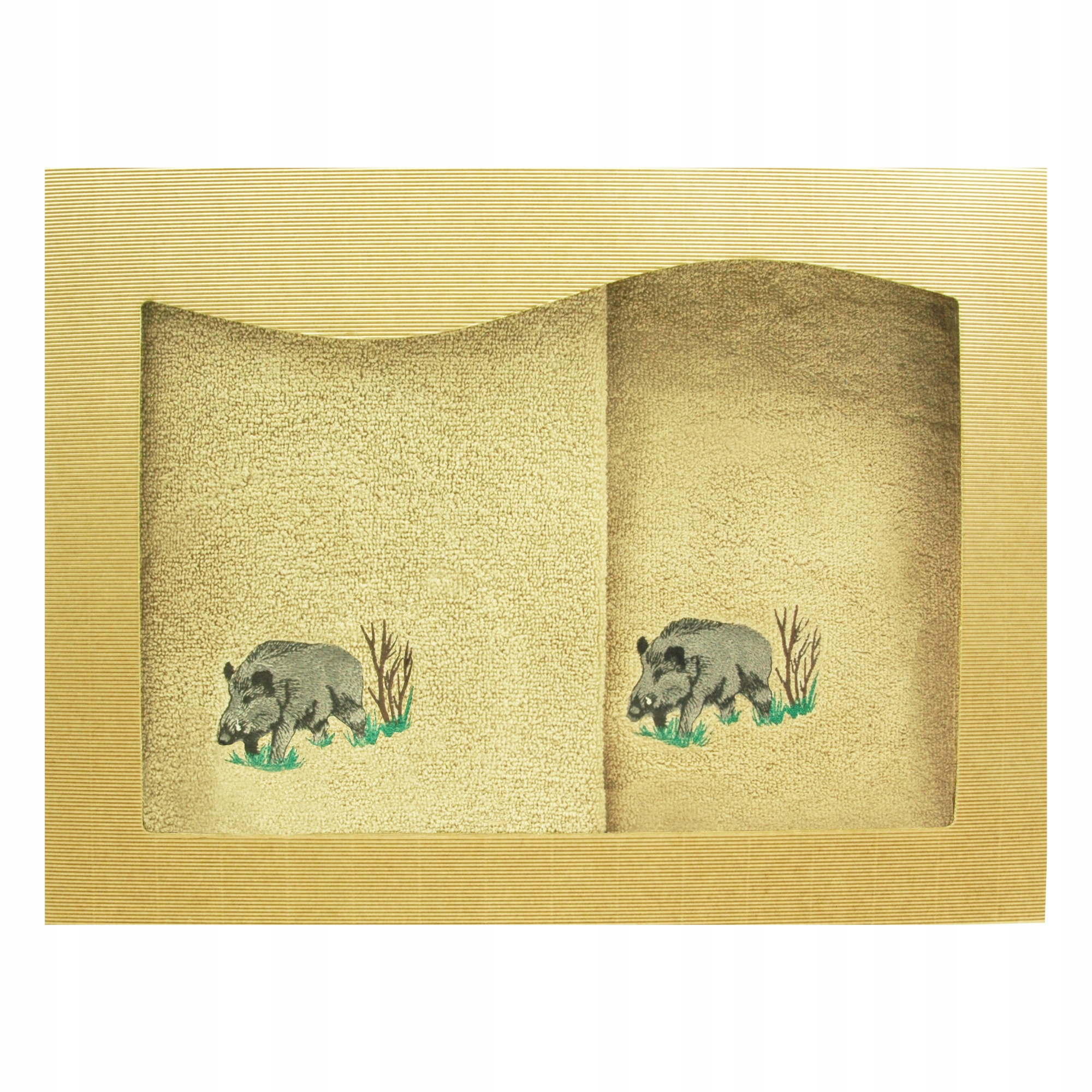 Sada loveckých uterákov s výšivkou Divoký uterák