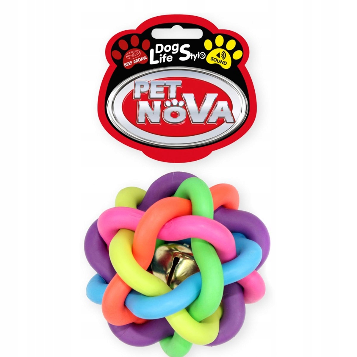 

Pet Nova Piłka pleciona 10,5cm wołowina zabawka