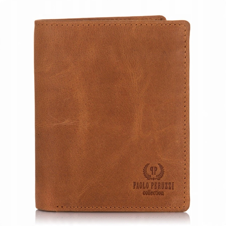 

Stylowy Brązowy Portfel Etui Na Karty Slim Rfid