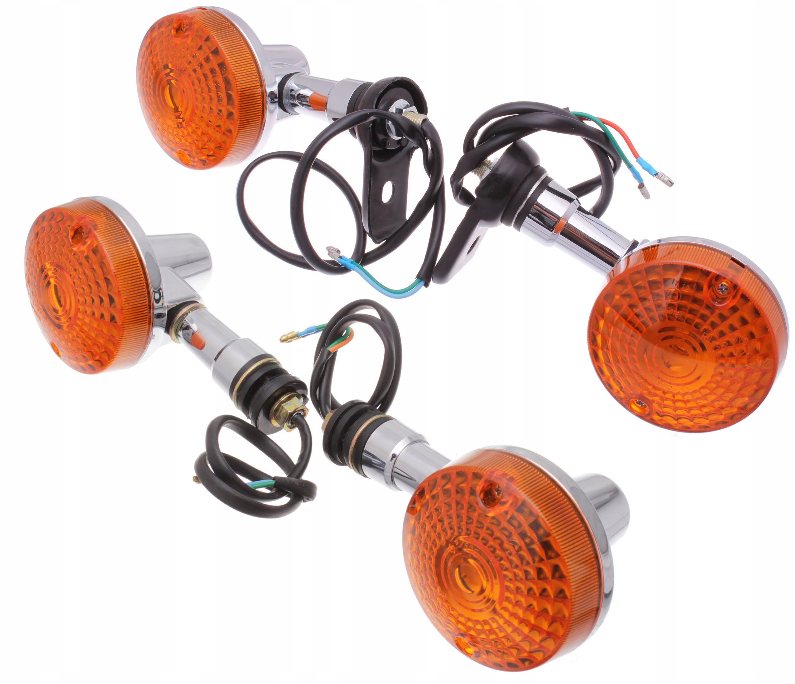 KIERUNKOWSKAZY PRZÓD TYŁ CHROM SUZUKI GN125 125