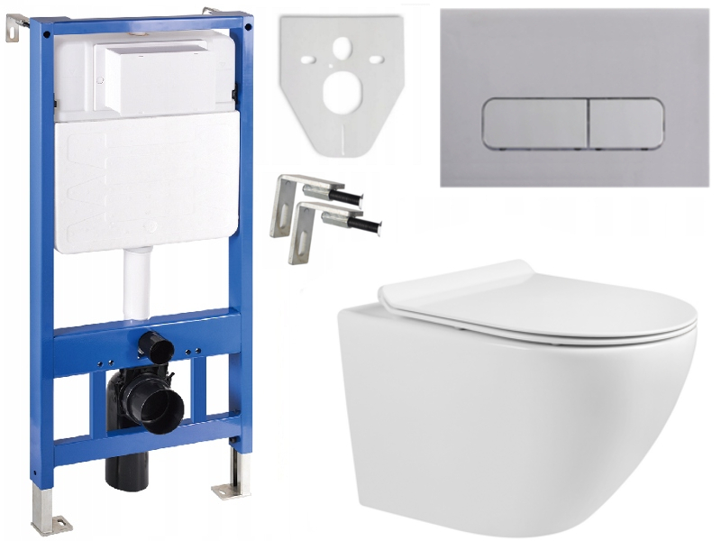 MEXEN STELAŻ WC MISKA LENA RIMLESS DESKA PRZYCISK