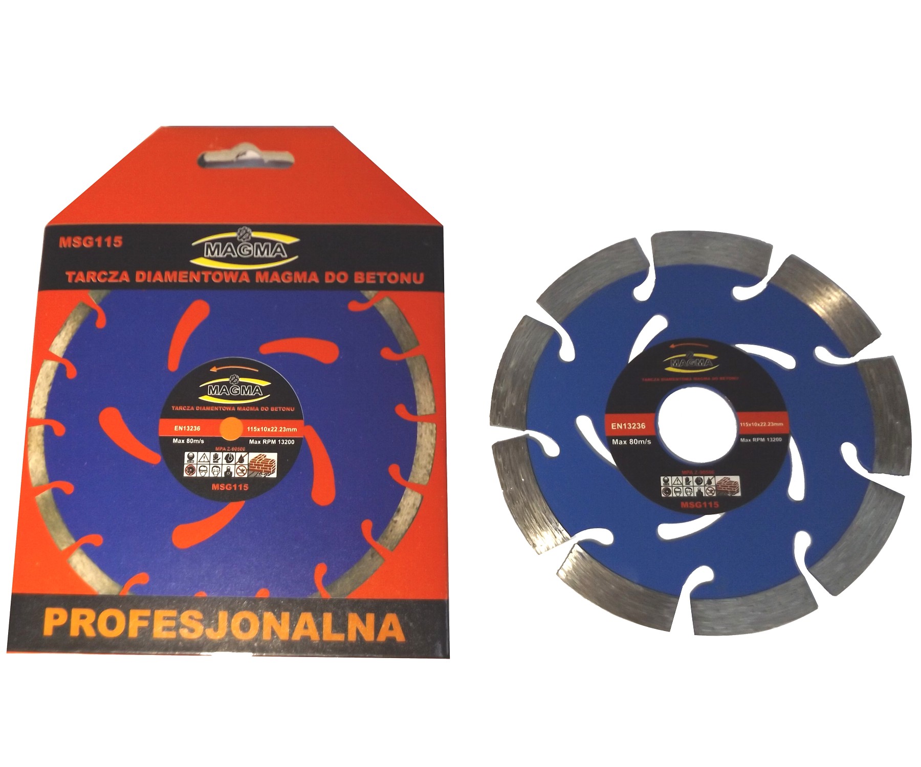 

Tarcza tnąca diamentowa do kamienia i betonu 115mm