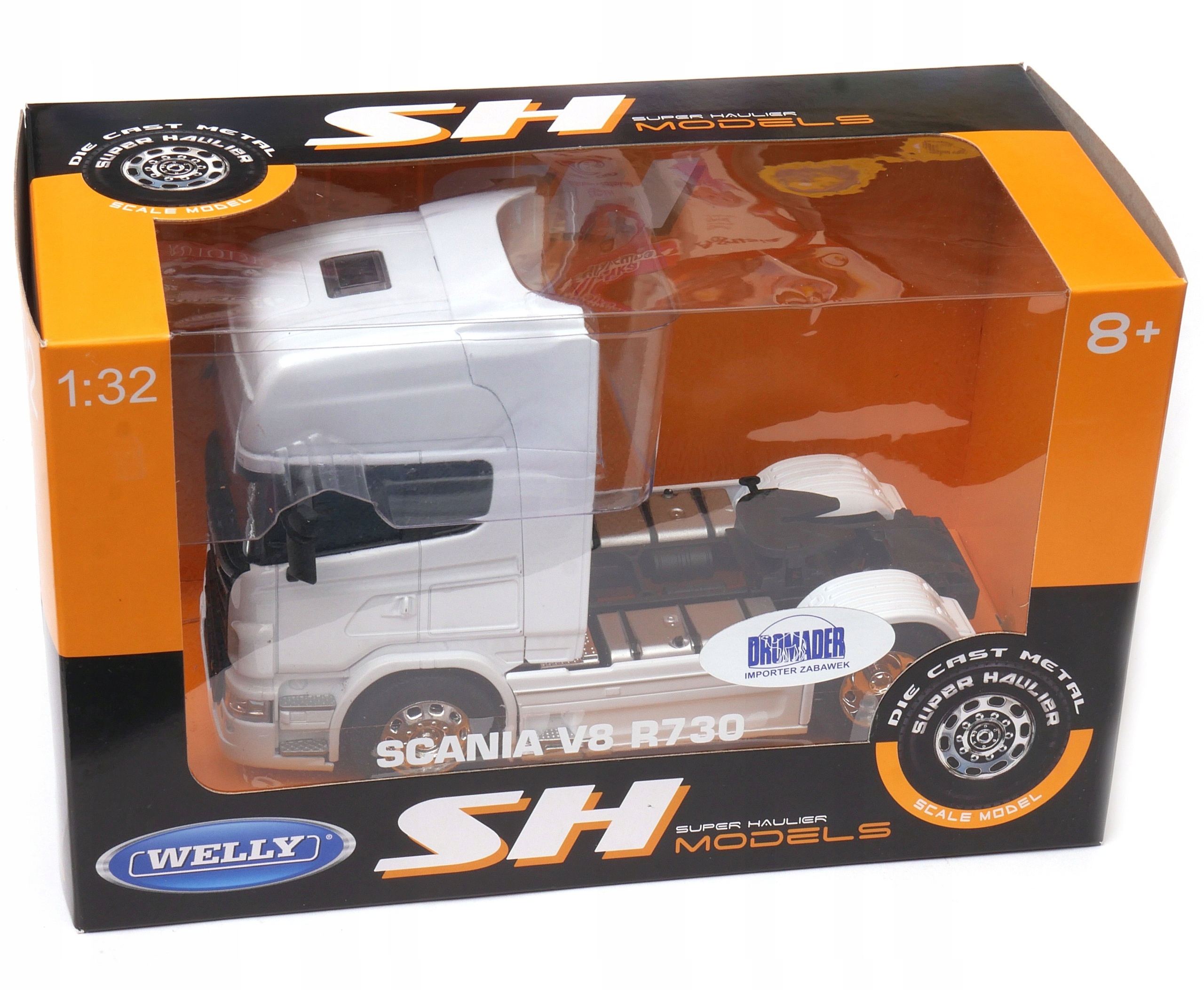 Welly, sběratelské vozidlo Modeltir Scania V8 R730 Náklaďák 1:32