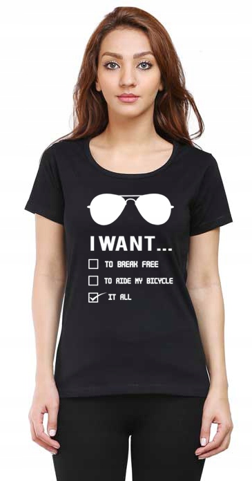 

Koszulka damska Freddie I want it all okulary