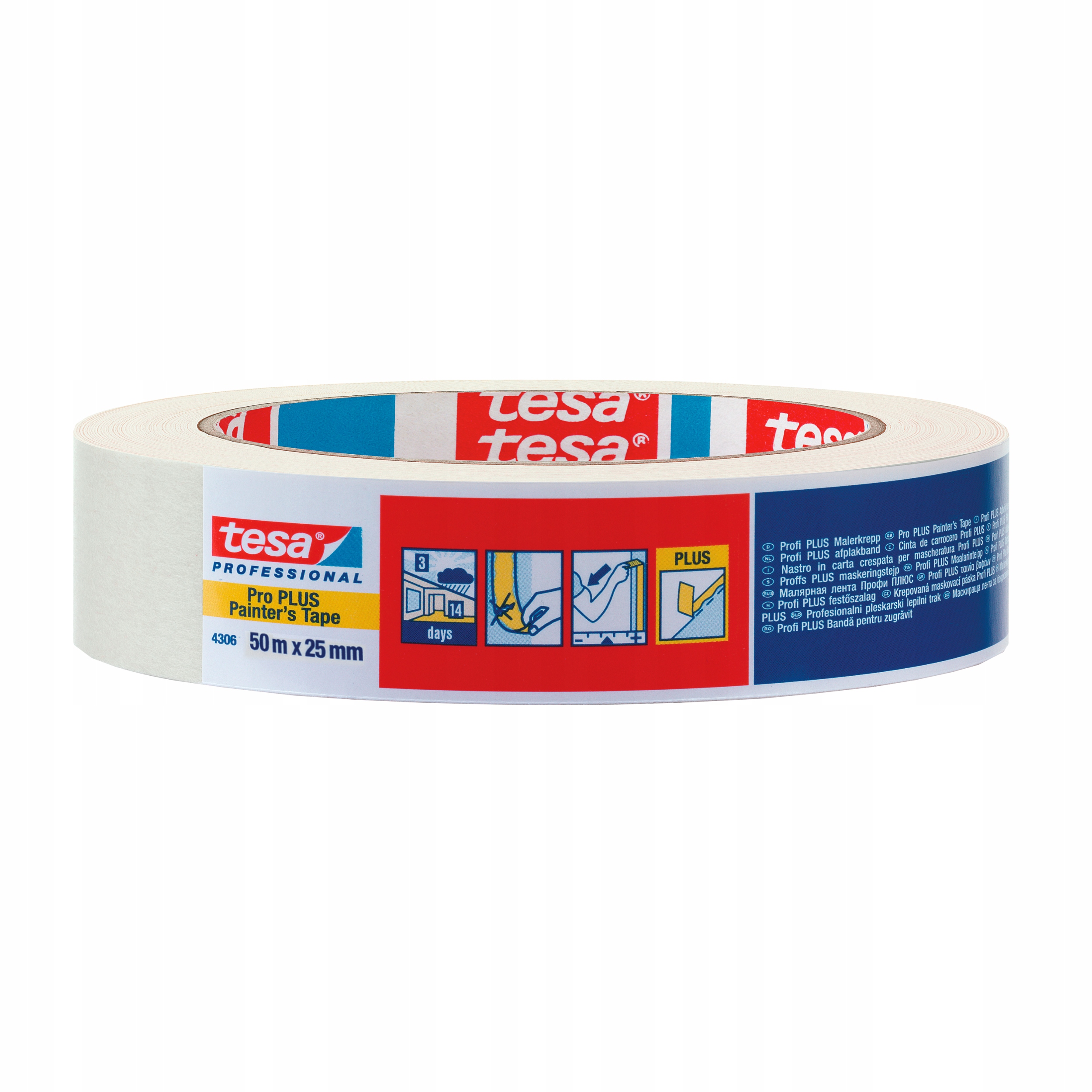 

Taśma malarska maskująca tesa 14 dni 50m x 25mm