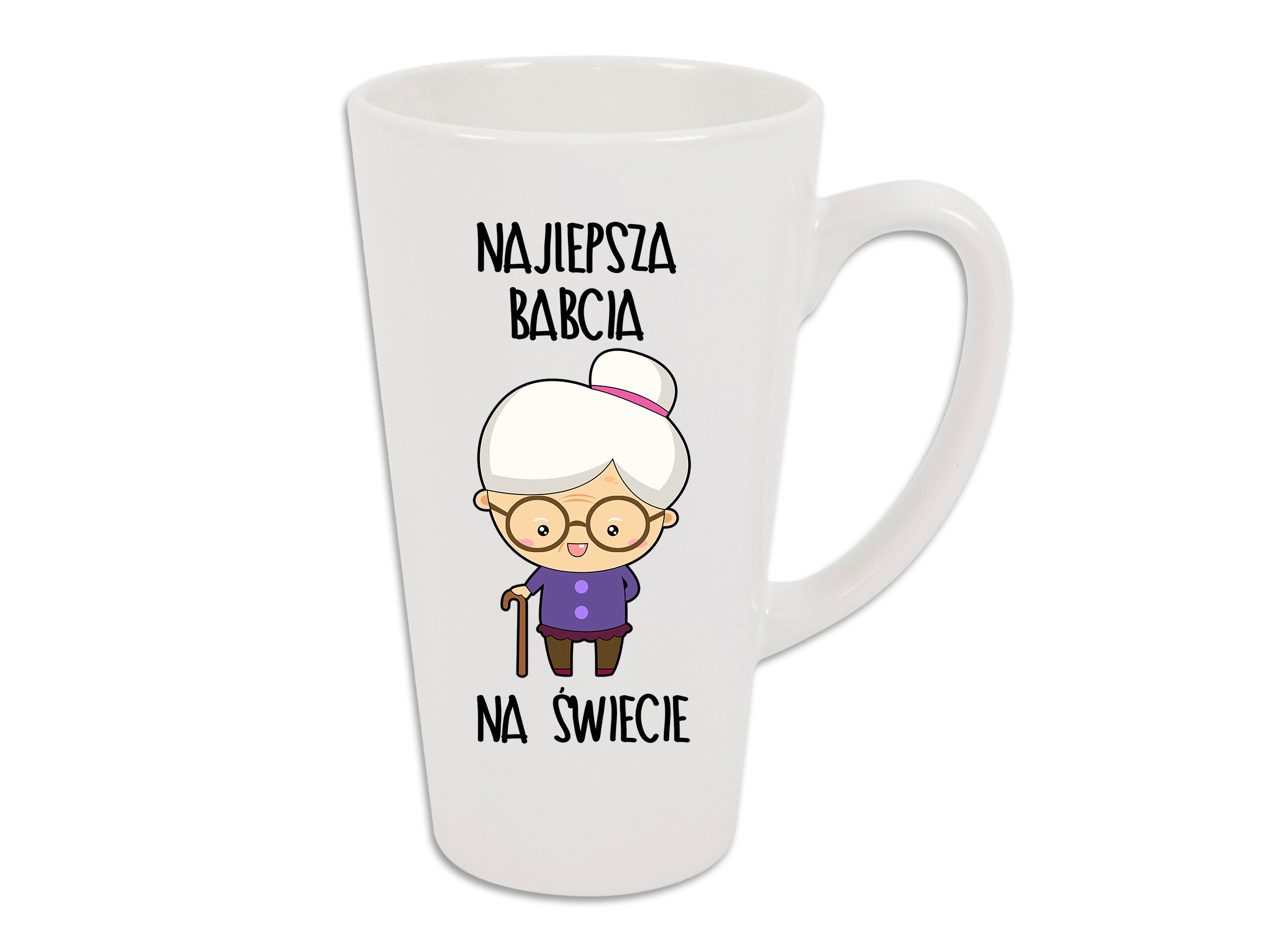 

Kubek Latte Z Nadrukiem Dla Babci 450ml