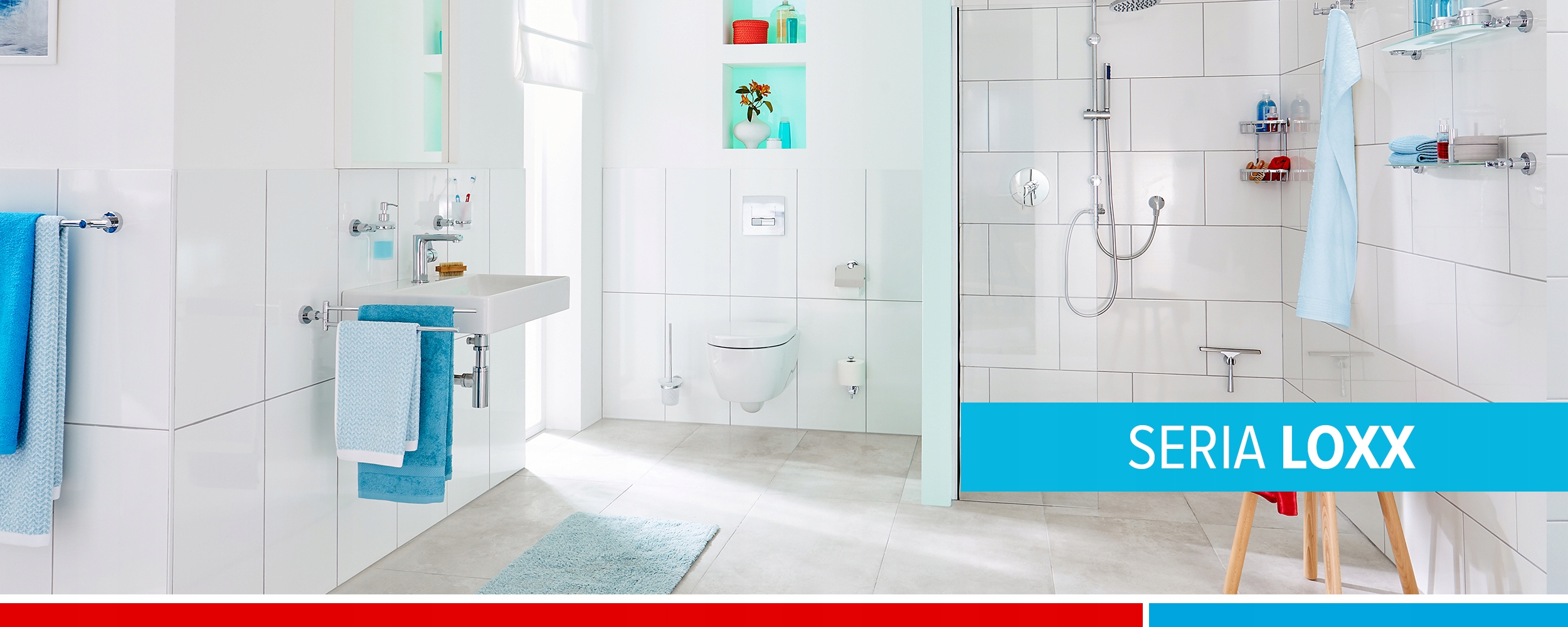 Uchwyt na papier toaletowy BEZ WIERCENIA tesa Loxx Kolor chrom