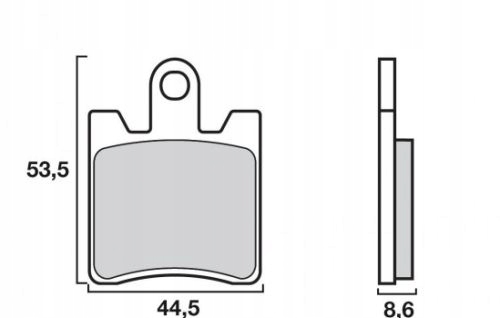 Brzdové doštičky Brembo 07YA09SA