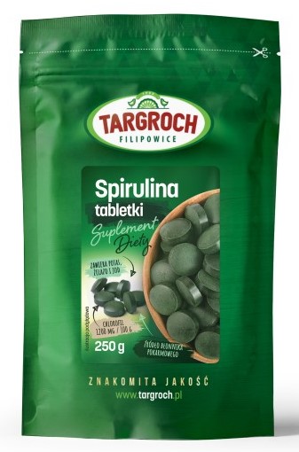 

Targroch Spirulina 250g Czyste algi 1000tab