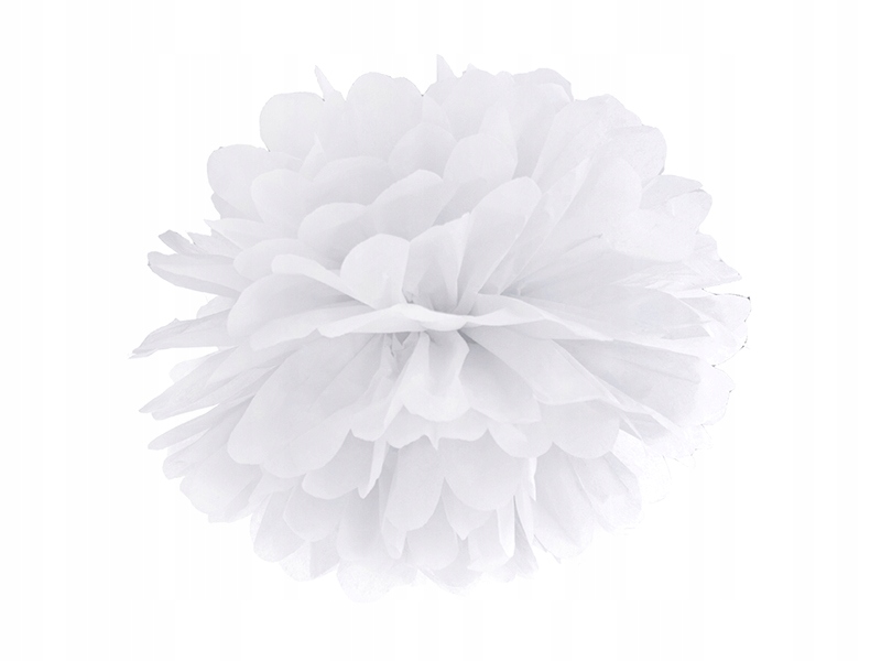 

Pompon Papierowy Kula do dekoracji 35cm Biały