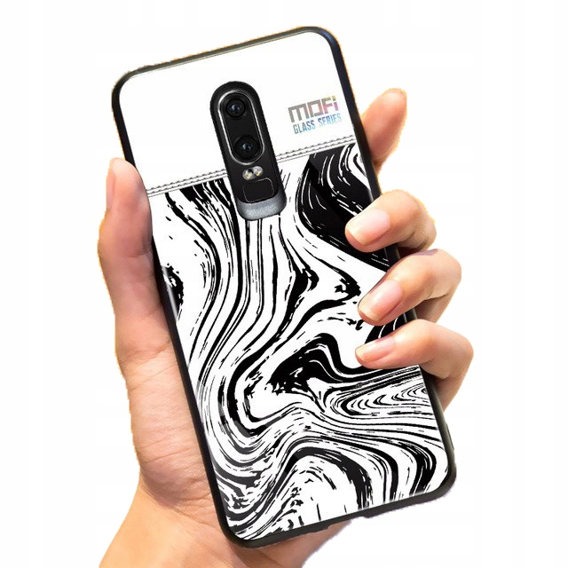 

Mofi Glass Back Cover Oneplus 6T White Bground