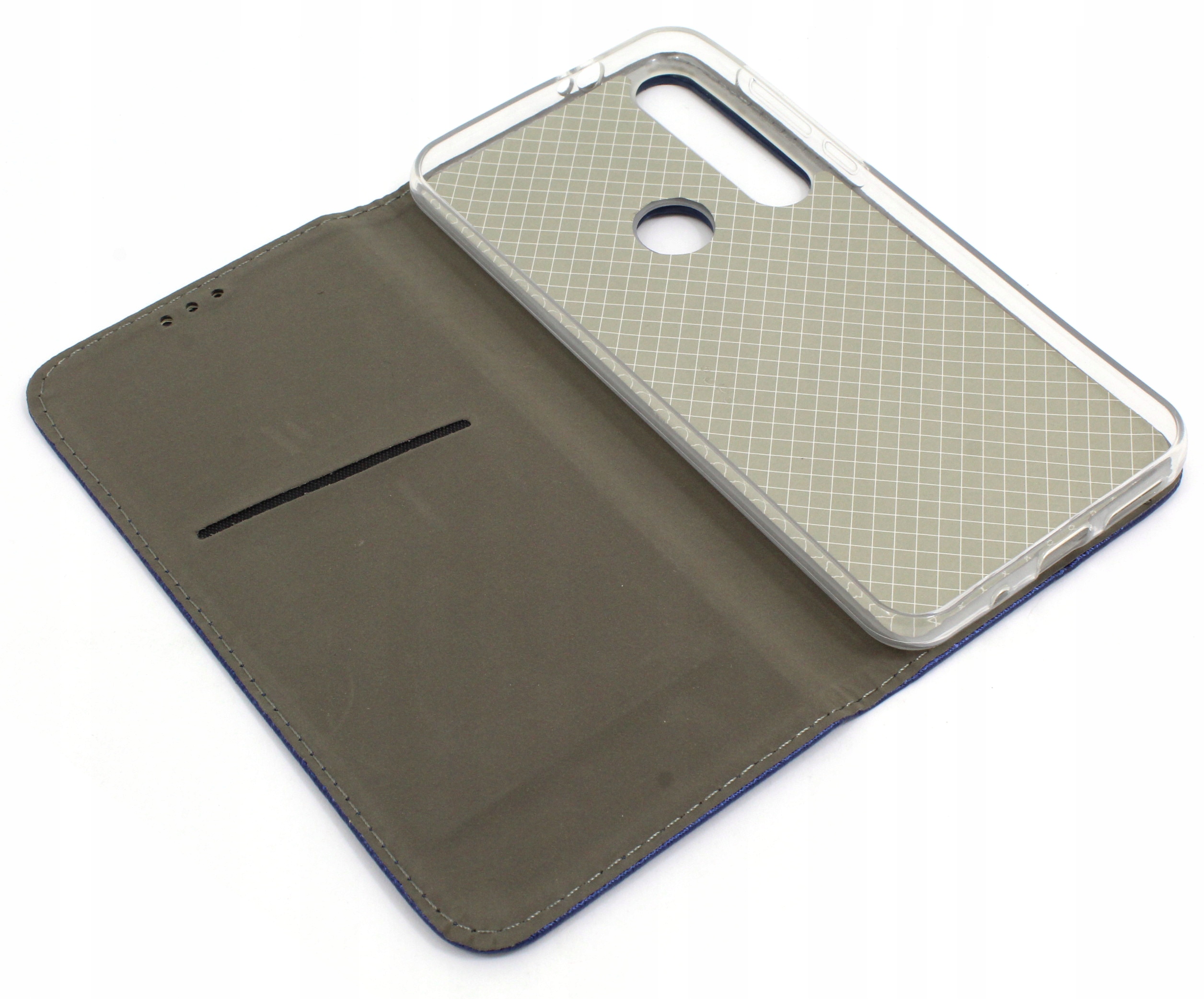 SMART MAGNET NA BOK do Motorola Moto G8 Plus grana Futerał Obudowa Case Marka Pavel Lux