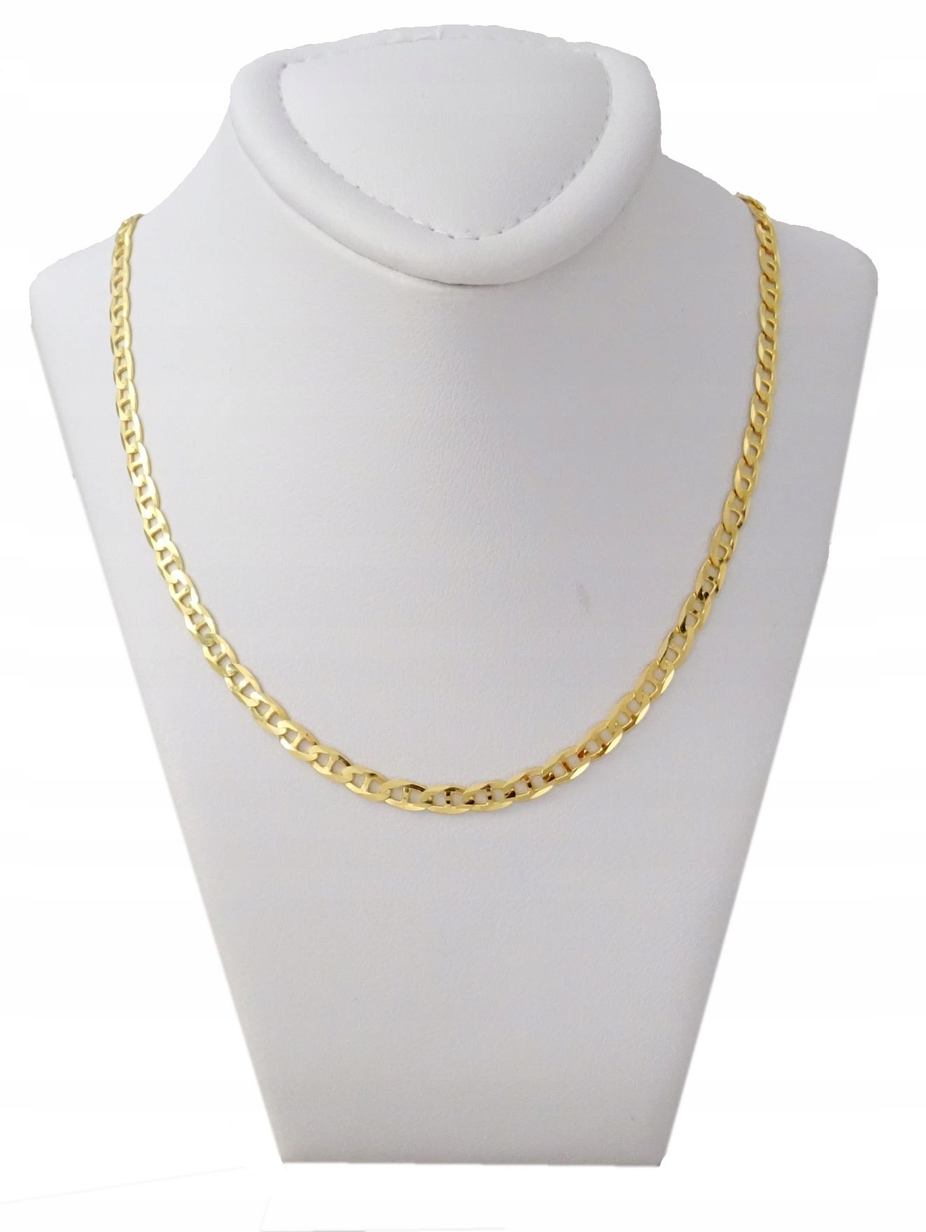 ŁAŃCUSZEK ZŁOTY MĘSKI PEŁNY 50 CM. pr.585 Cechy nie zawiera niklu występuje w komplecie