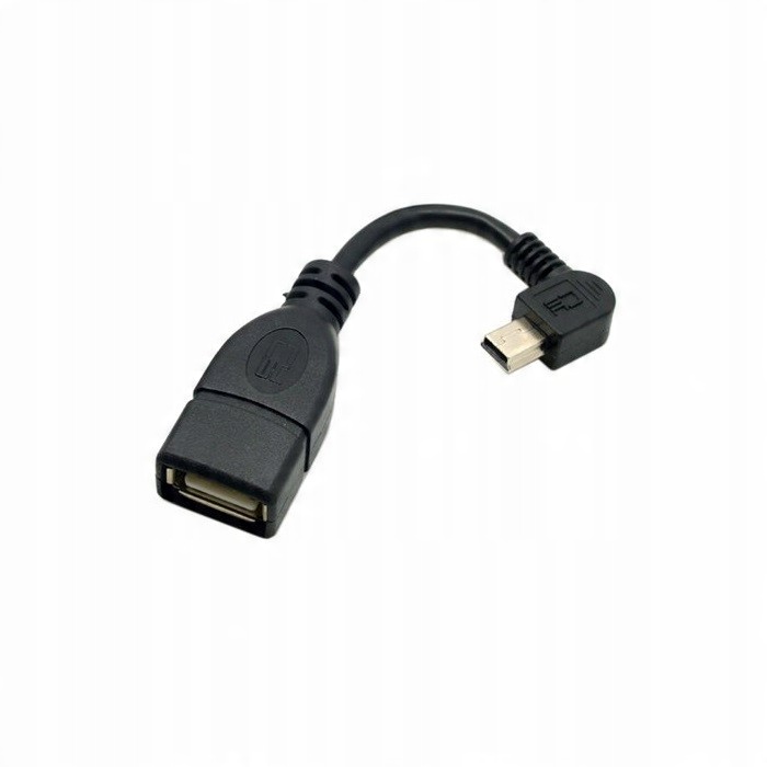 

Kabel Adapter Host Kątowy Mini Usb Otg Lewy