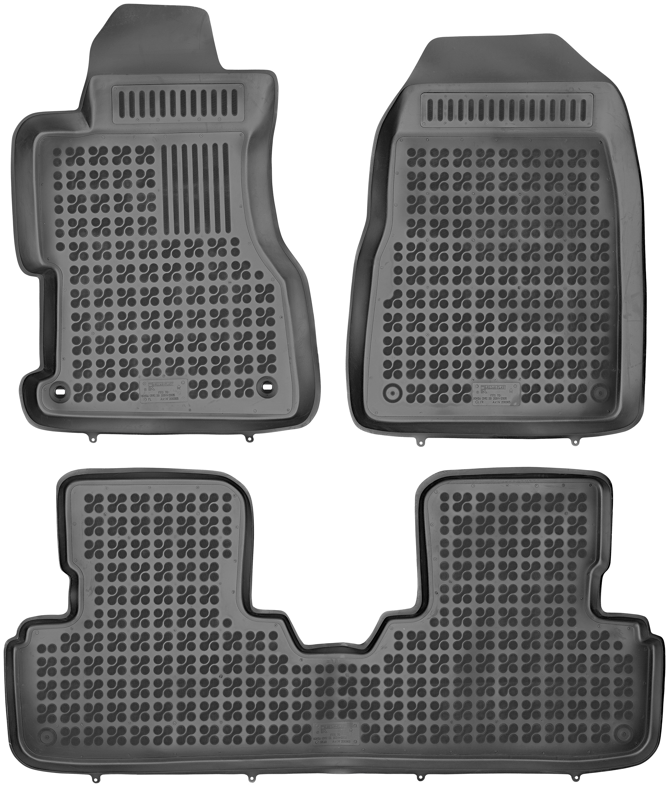 Килимки Різати-Пластик резинові 200905 3 el.