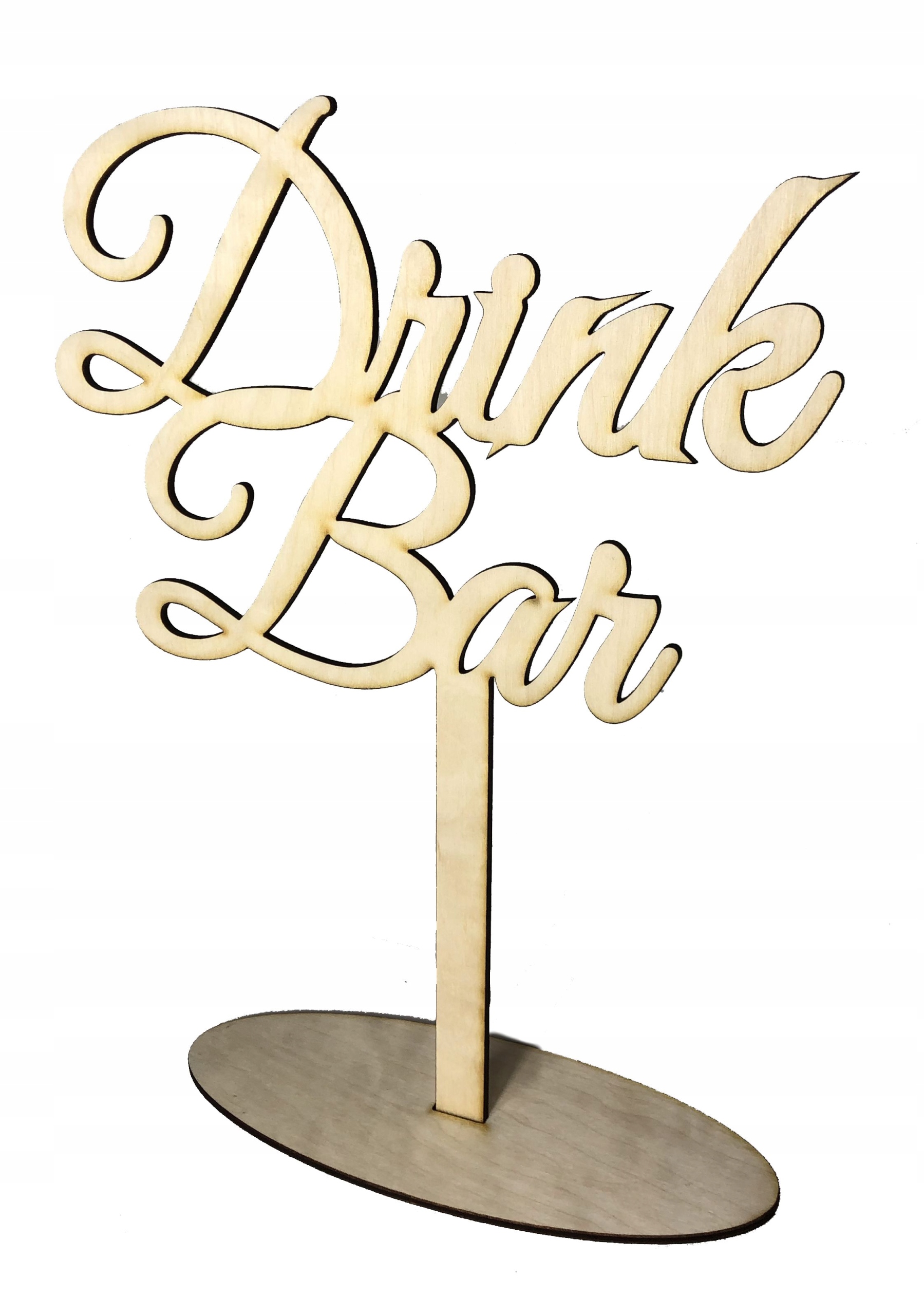 

Drewniany napis na podstawce Drink Bar w2 wesele