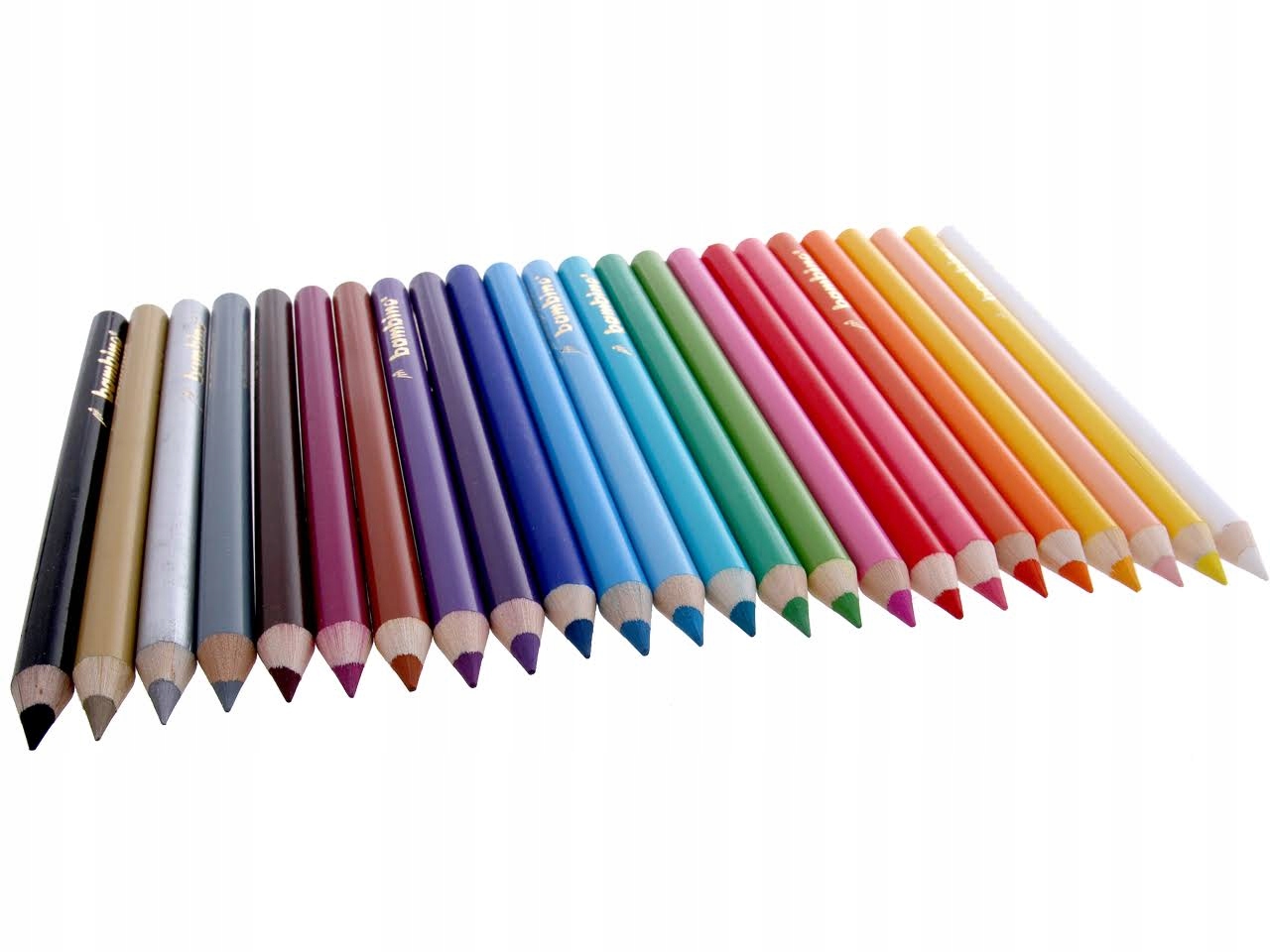 KREDKI BAMBINO W DREWNIE 24 KOLORÓW TEMPERÓWKA Liczba sztuk w zestawie 24 szt.