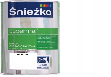 

Farba Śnieżka Supermal olej-ftal emalia 0,8L Biała