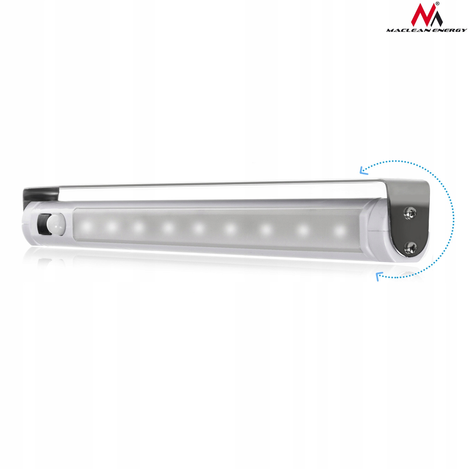 LAMPKA KUCHENNA PODSZAFKOWA 9 LED CZUJNIK RUCHU MACLEAN MCE166 DO SZAFY Moc 1 W